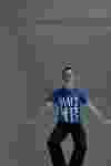 Футболка с принтом  DANCE ME. Цвет синий.