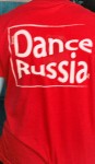 Футболка  DANCERUSSIA. Цвет красный.